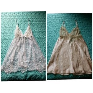 2 babydoll lingerie tops